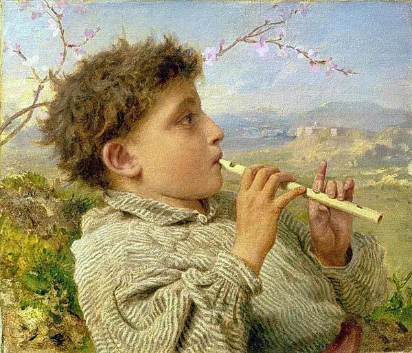 Shepherd Piper 1881 By Sophie Gengembre Anderson