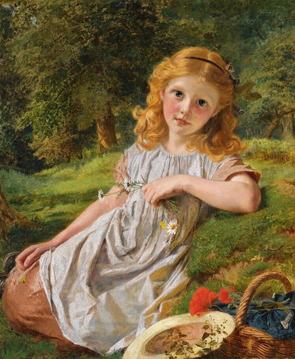 Summer Flowers by Sophie Gengembre Anderson | Oil Painting Reproduction