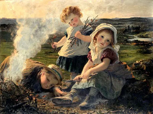 The Bonfire Sophie By Sophie Gengembre Anderson