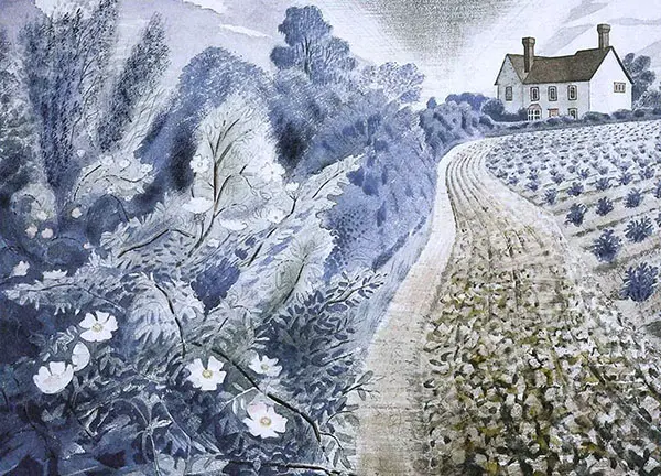 Farm House Field By Eric Ravilious