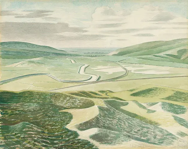 Floods at Lewes By Eric Ravilious