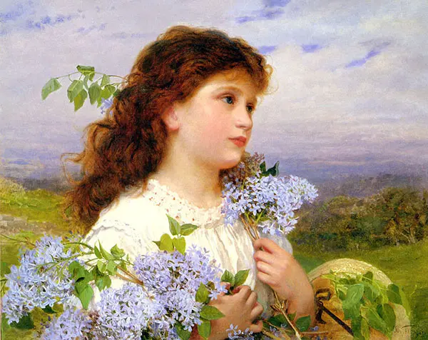 The Time of The Lilacs By Sophie Gengembre Anderson