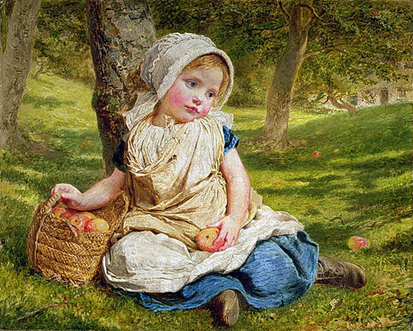 Windfalls by Sophie Gengembre Anderson | Oil Painting Reproduction