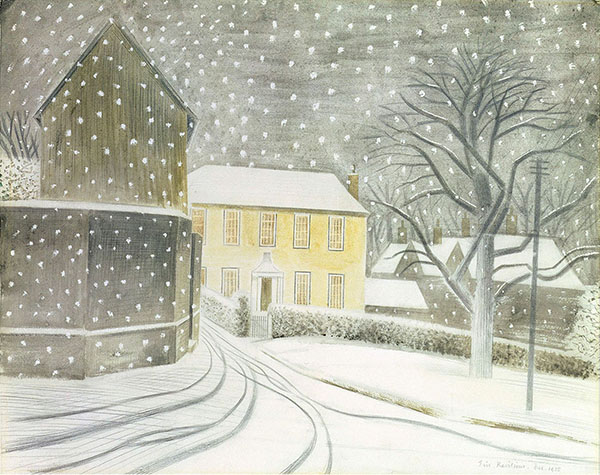 Halstead in The Snow 1935 by Eric Ravilious | Oil Painting Reproduction