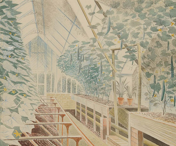 The Cucumber House1934 by Eric Ravilious | Oil Painting Reproduction