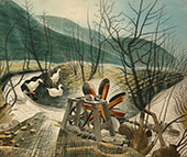 The Waterwheel 1938 By Eric Ravilious