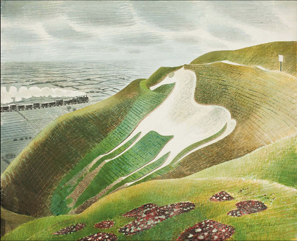 The Westbury Horse by Eric Ravilious | Oil Painting Reproduction