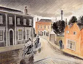 Village Street By Eric Ravilious