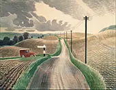 Wiltshire Landscape By Eric Ravilious
