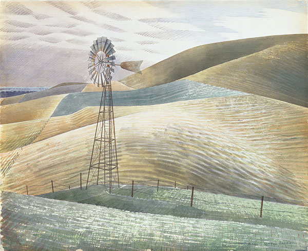 Windmill 1934 by Eric Ravilious | Oil Painting Reproduction