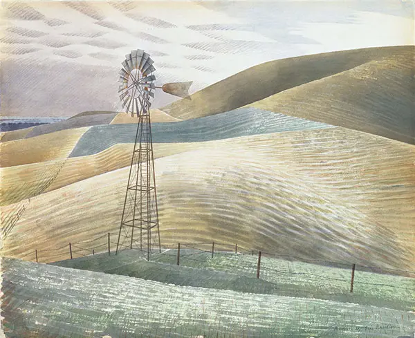 Windmill 1934 By Eric Ravilious