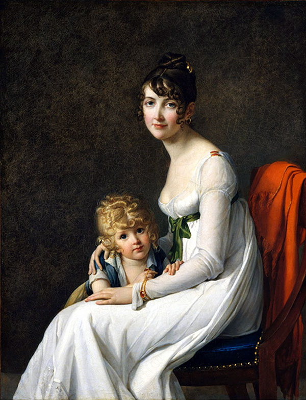 Madame Jeanne Desbassayns de Richemont and her Son Eugene | Oil Painting Reproduction