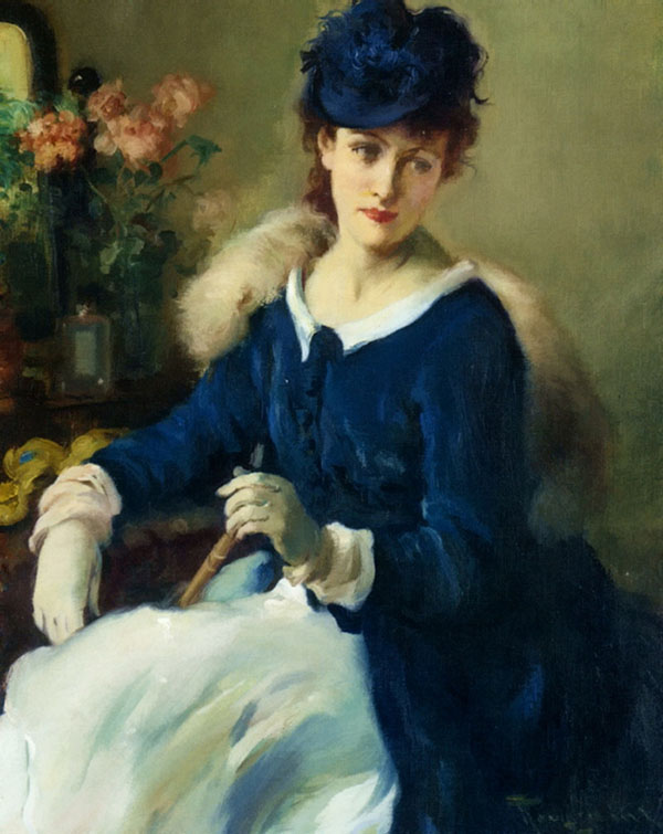 An Elegant Woman by Fernand Toussaint | Oil Painting Reproduction