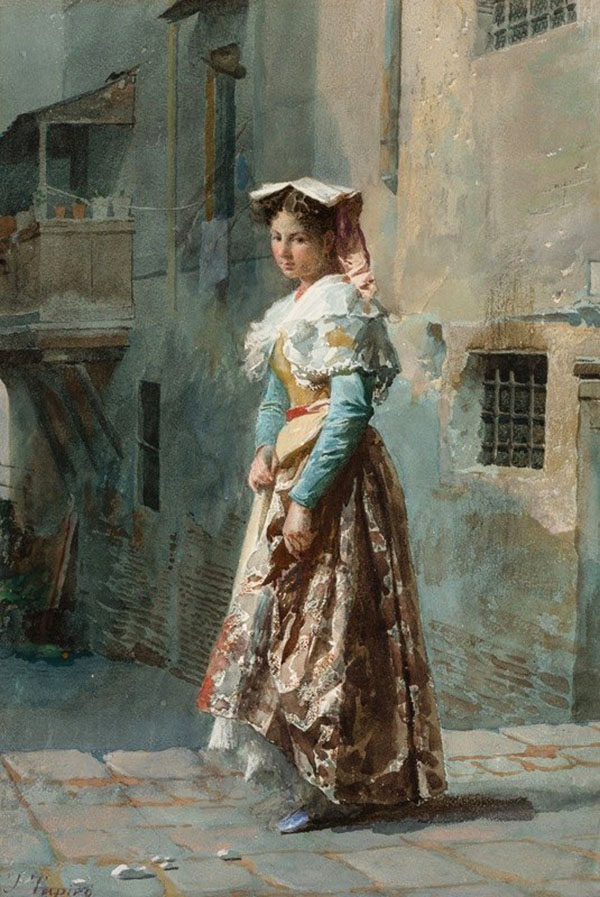 A Young Woman in her Finery | Oil Painting Reproduction