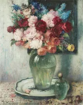 Bouquet of Flowers Vase of Flowers By Fernand Toussaint