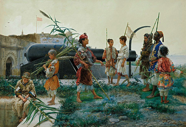 The Young Recruits by Josep Tapiro Baro | Oil Painting Reproduction