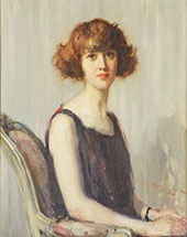 Portrait de Mathilde Delize By Fernand Toussaint