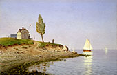 A Calm Afternoon Long Island 1876 By Henry Farrer