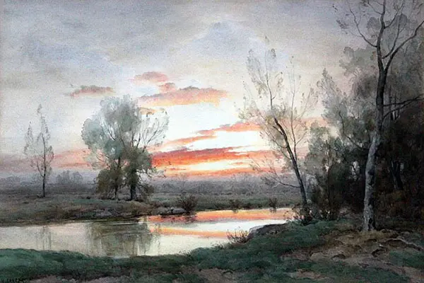 Evening Idyll By Henry Farrer