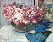 Still Life of Flowers II By Fernand Toussaint