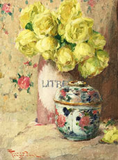 Still Life of Flowers III By Fernand Toussaint