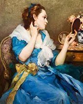 Woman at her Boudoir By Fernand Toussaint