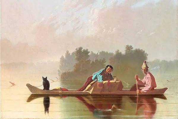 Fur Traders Descending The Missouri c1845 By George Caleb Bingham