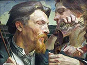 A Lark Portrait of The Painter Antoni Zembaczynski By Jacek Malczewski
