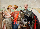 Aleksander Wielopolski with Allegorical Figures By Jacek Malczewski