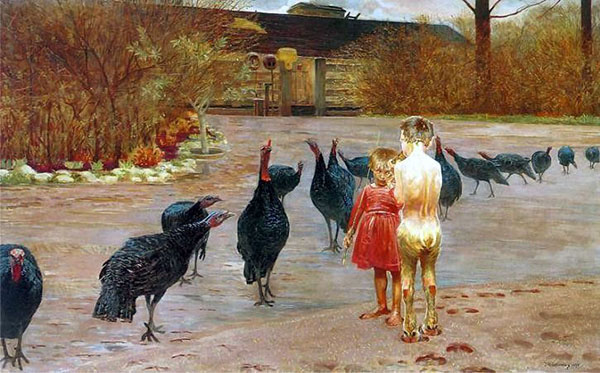 Art in The Manor by Jacek Malczewski | Oil Painting Reproduction