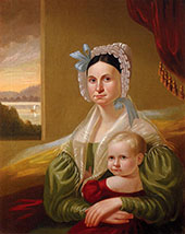 Mrs David Steele Lamme and Son William Wirt By George Caleb Bingham