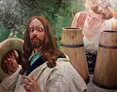 Christ and The Samaritan Woman 1909 By Jacek Malczewski