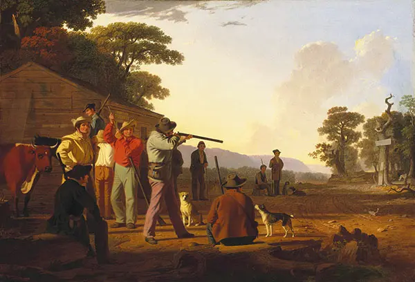 Shooting for The Beef c1850 By George Caleb Bingham