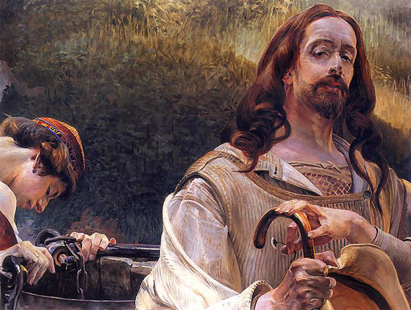 Chrystus i Samarytanka 1910 | Oil Painting Reproduction
