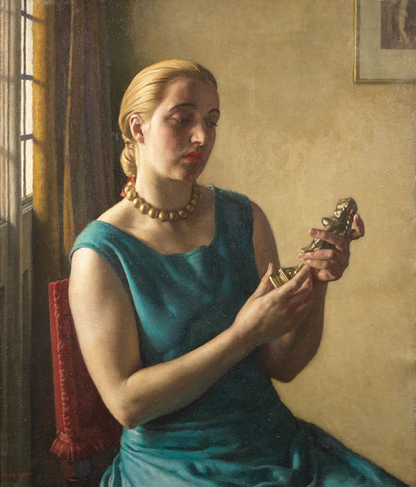 The Brass Goddess by Harold Knight | Oil Painting Reproduction