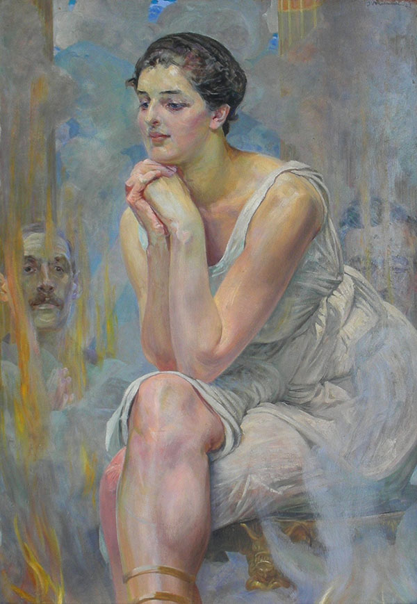 Pithia by Jacek Malczewski | Oil Painting Reproduction