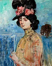 Portrait of Zofia Atteslander By Jacek Malczewski