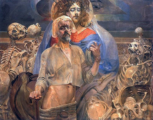 Prophecy of Ezekiel by Jacek Malczewski | Oil Painting Reproduction