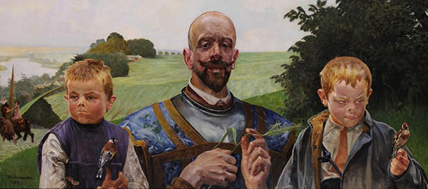 Self Portrait by Jacek Malczewski | Oil Painting Reproduction