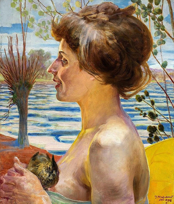 Spring by Jacek Malczewski | Oil Painting Reproduction