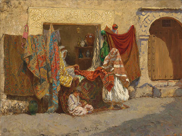 An Oriental Shop by Addison Thomas Millar | Oil Painting Reproduction