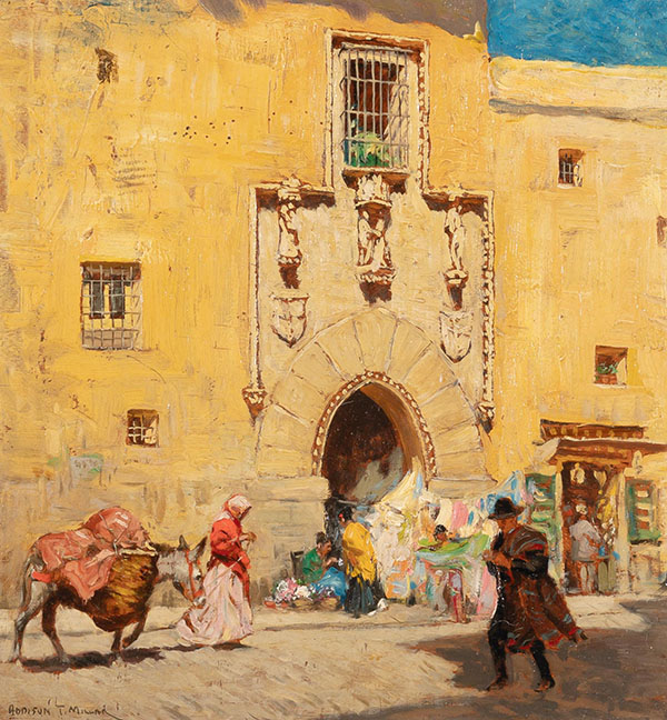 A Street in Madrid by Addison Thomas Millar | Oil Painting Reproduction