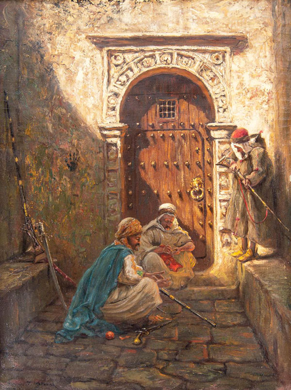 Guarding The Harem by Addison Thomas Millar | Oil Painting Reproduction