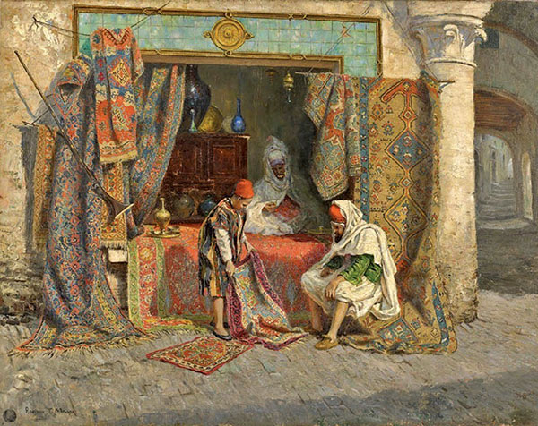 The Choice Rug by Addison Thomas Millar | Oil Painting Reproduction