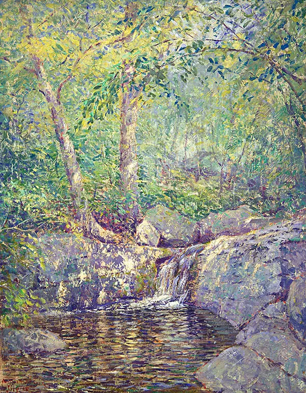 The Waterfall 1910 By Addison Thomas Millar