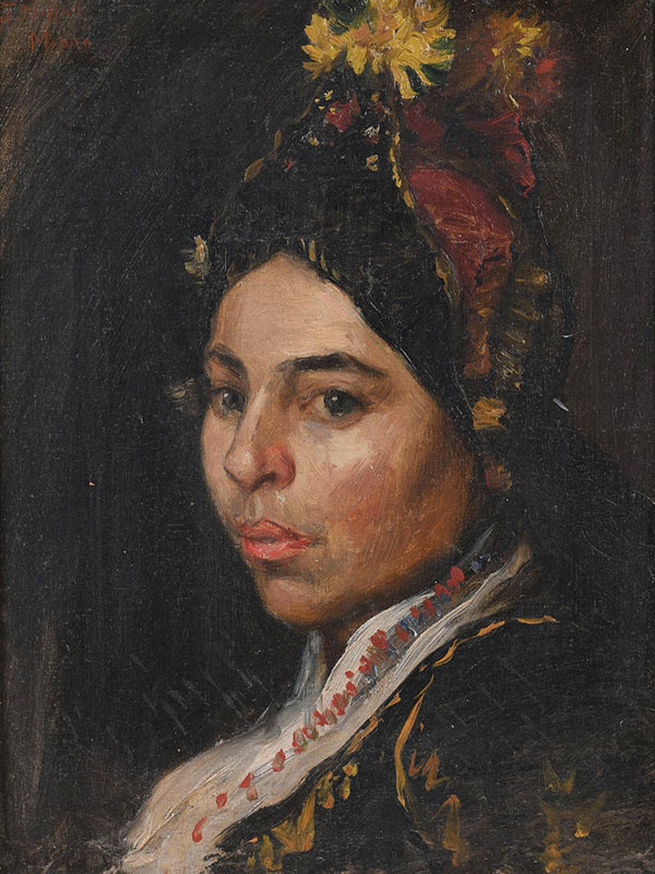 Woman in Costume by Addison Thomas Millar | Oil Painting Reproduction