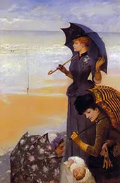 Sur La Plage Le Treport By Albert Aublet