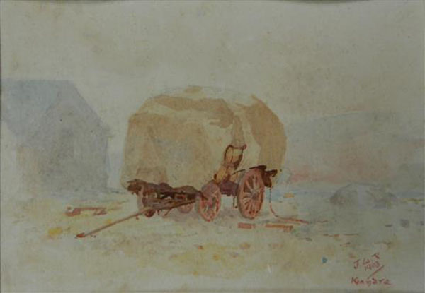 Attributed Covered Hay Wagon Kiandra 1903 | Oil Painting Reproduction