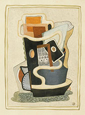 Cubist Composition with Nautical Elements By John Joseph Wardell Power