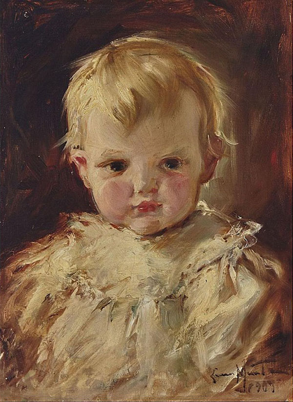 Portrait of a Child by Laura Muntz Lyall | Oil Painting Reproduction